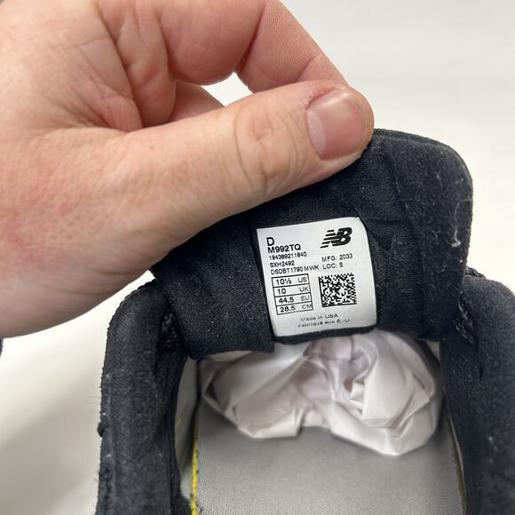 New Balance 992 Made In USA “Black/Grey/Volt” M992TQ